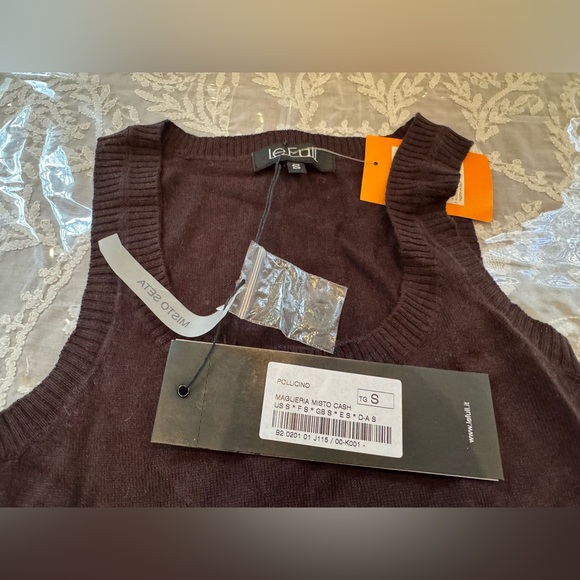 ❤️ LE FULL fine quality Made in ITALY Silk-Cashmere sweater. Size: S. NWT - Picture 3 of 5